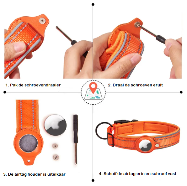 ComfortLine Hondenriem met AirTag Houder