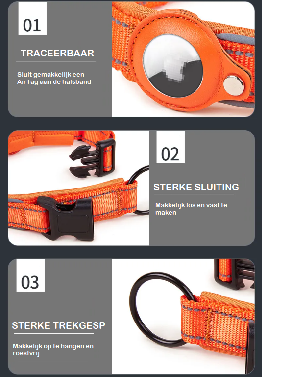 ComfortLine Hondenriem met AirTag Houder