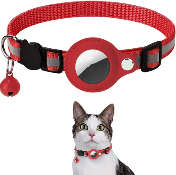 TraceMe Kattenhalsband – Reflecterend + AirTag Houder